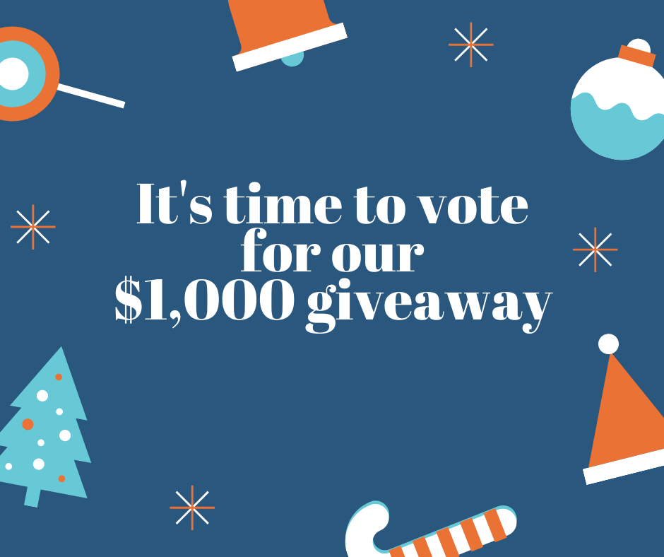 $1,000 Nonprofit Giveaway Voting is here!